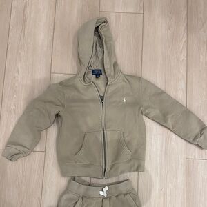 Ralph Lauren Kids Beige Hoodie Set